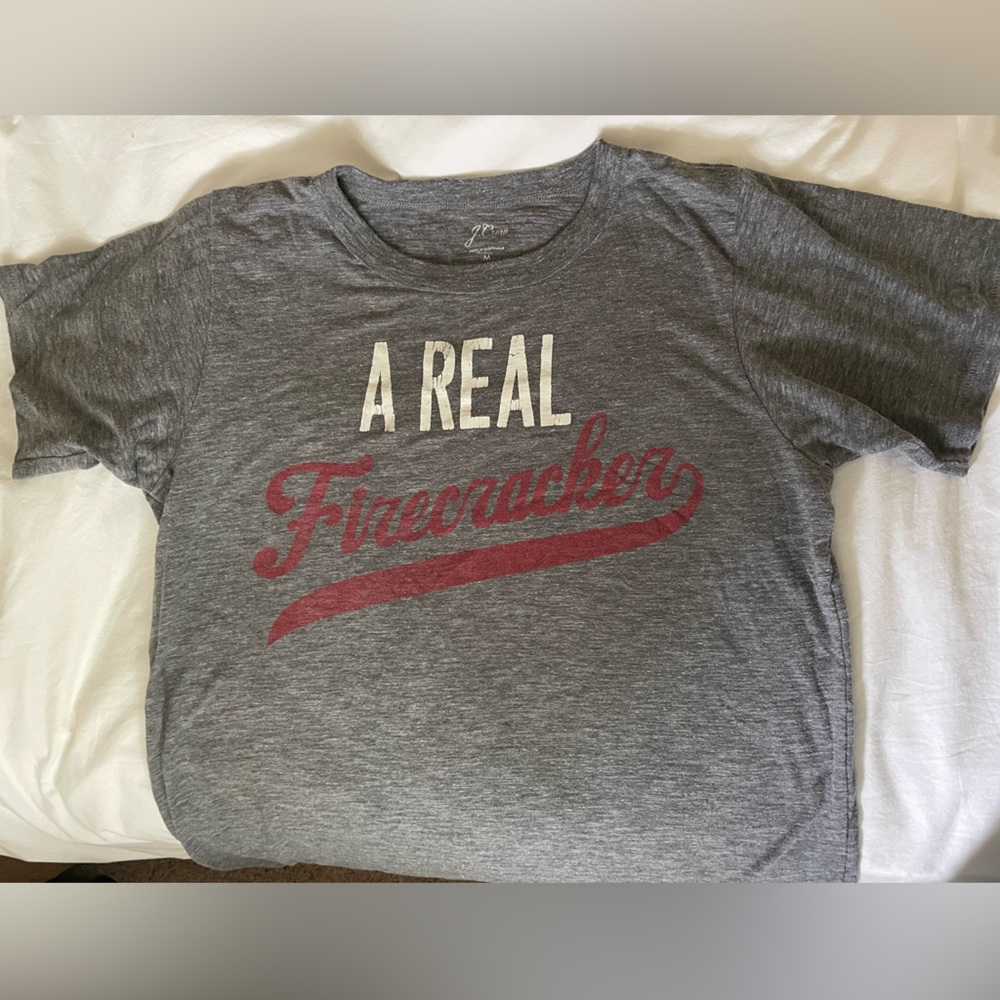 Like new! J. Crew firecracker t-shirt